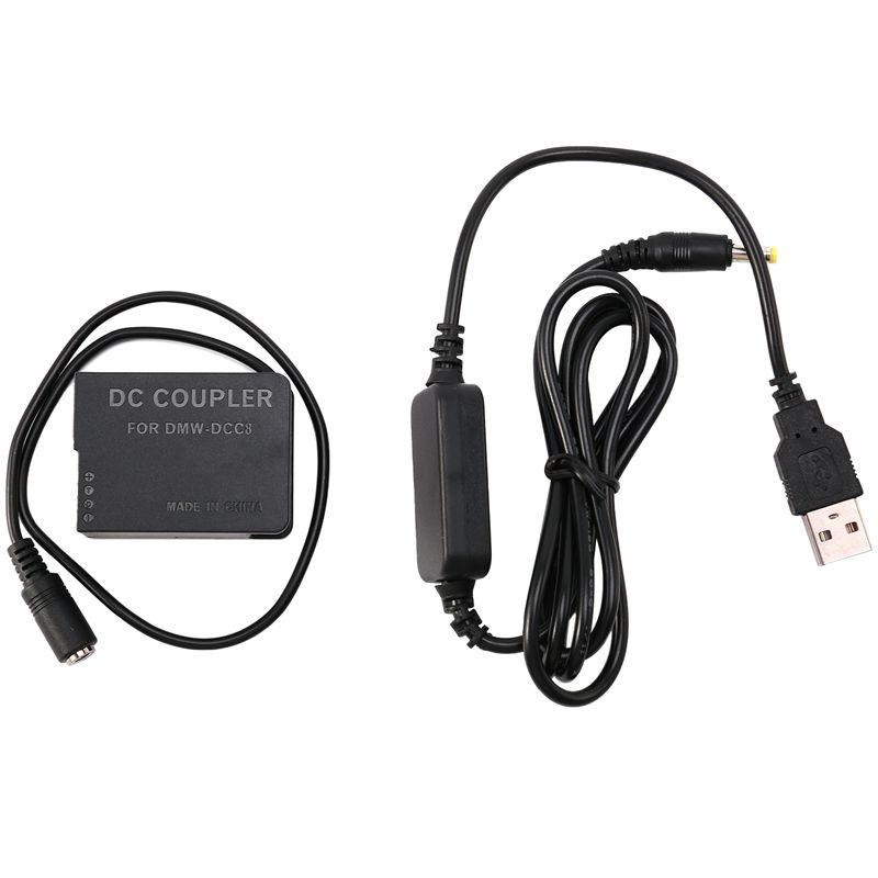 Изображение товара: BLC12 пустышка батарея DMW-DCC8 DMWDCC8 DC разъем и медный сердечник USB кабель для камеры Panasonic GX8 FZ200 GH2 G80 G85