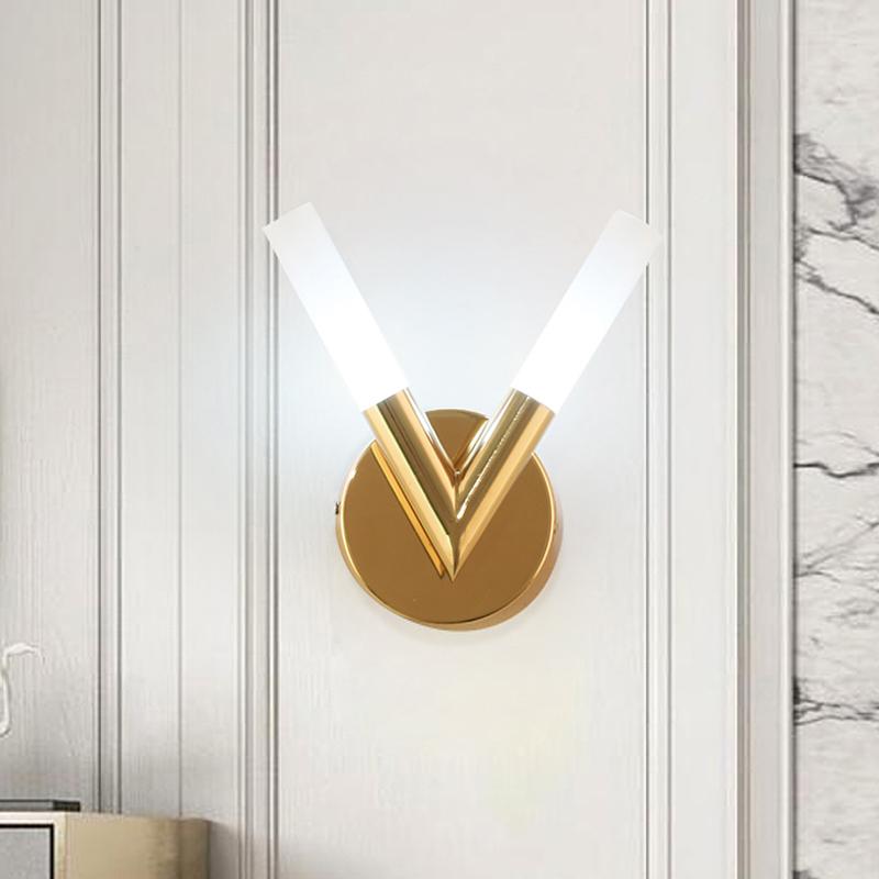 Изображение товара: Jmzm современный светодиодный настенный светильник золотой фон для гостиной настенный прикроватный светильник для спальни зеркало для ванной Передняя настенная лампа для коридора