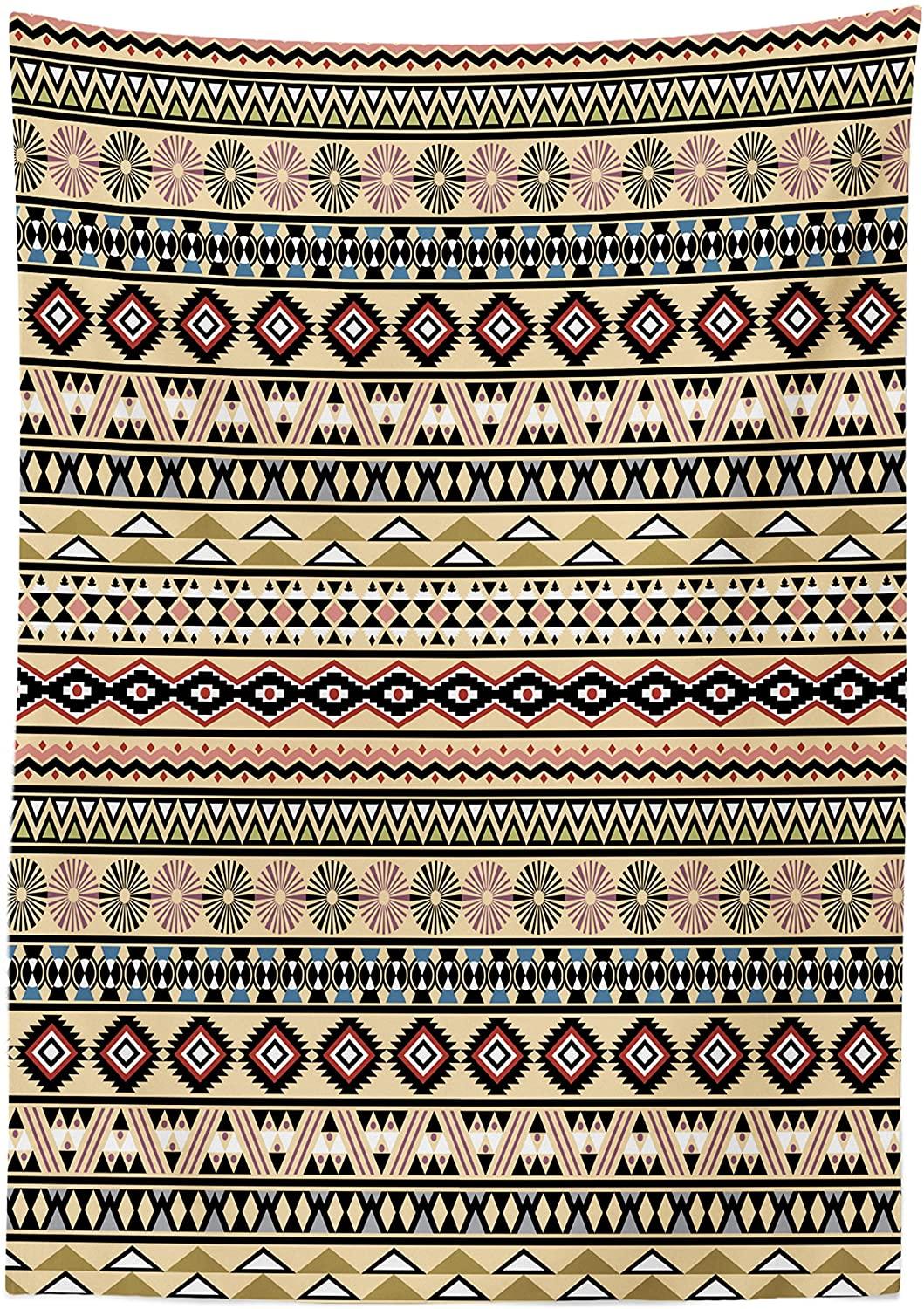 Изображение товара: Традиционная Южноамериканская культура ацтекская племенная печать в ретро мягкий цвет пользовательский стол для столовой кухни