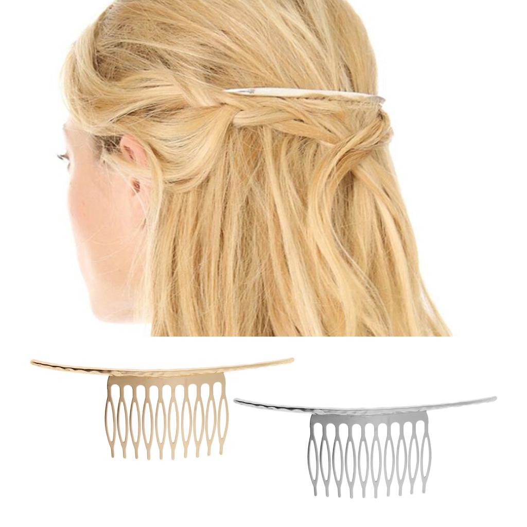 Изображение товара: Пустая заколка для волос расческа для волос 10 зубов DIY аксессуары для волос для невесты украшения для волос