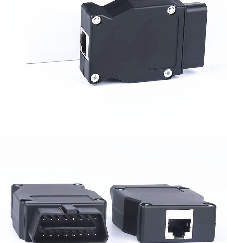 Изображение товара: 10 шт. адаптер OBD для BMW Enet Ethernet к интерфейсу OBD2 RJ45 ICOM Программирование интерфейса F-серии диагностический разъем