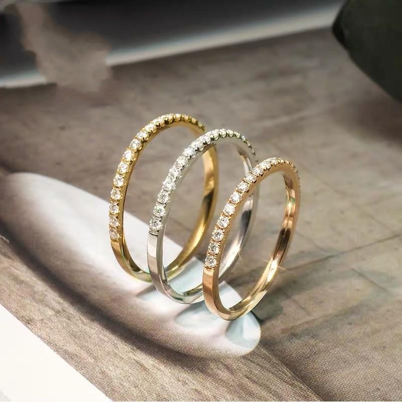 Изображение товара: Женские кольца из серебра 100% пробы, с геометрическими фигурами, 925
