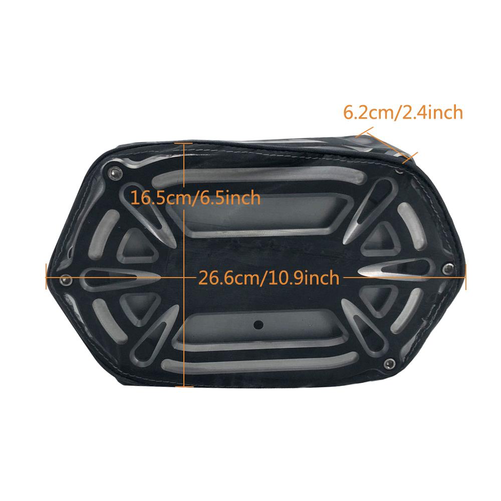 Изображение товара: Овальный воздушный фильтр для мотоцикла, защита от дождя, черный защитный чехол для комплектов воздухоочистителей Harley XL 1200 Touring Softail Dyna