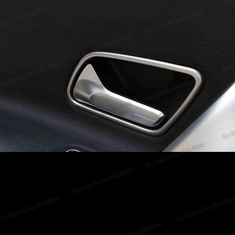 Изображение товара: Lsrtw2017 углеродное волокно Автомобильная внутренняя дверная ручка Чаша рама для Mercedes Benz A класса A200 A180 2019 2020 W177 автомобильные аксессуары