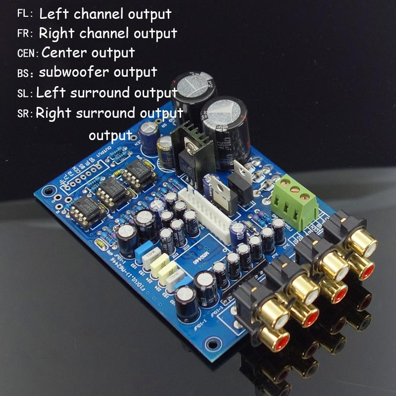 Изображение товара: 6-канальный пульт дистанционного управления громкостью, предусилитель с ЖК-дисплеем 5,1, предусилитель громкости аудио NE5532, операционный усилитель для усилителя M62446
