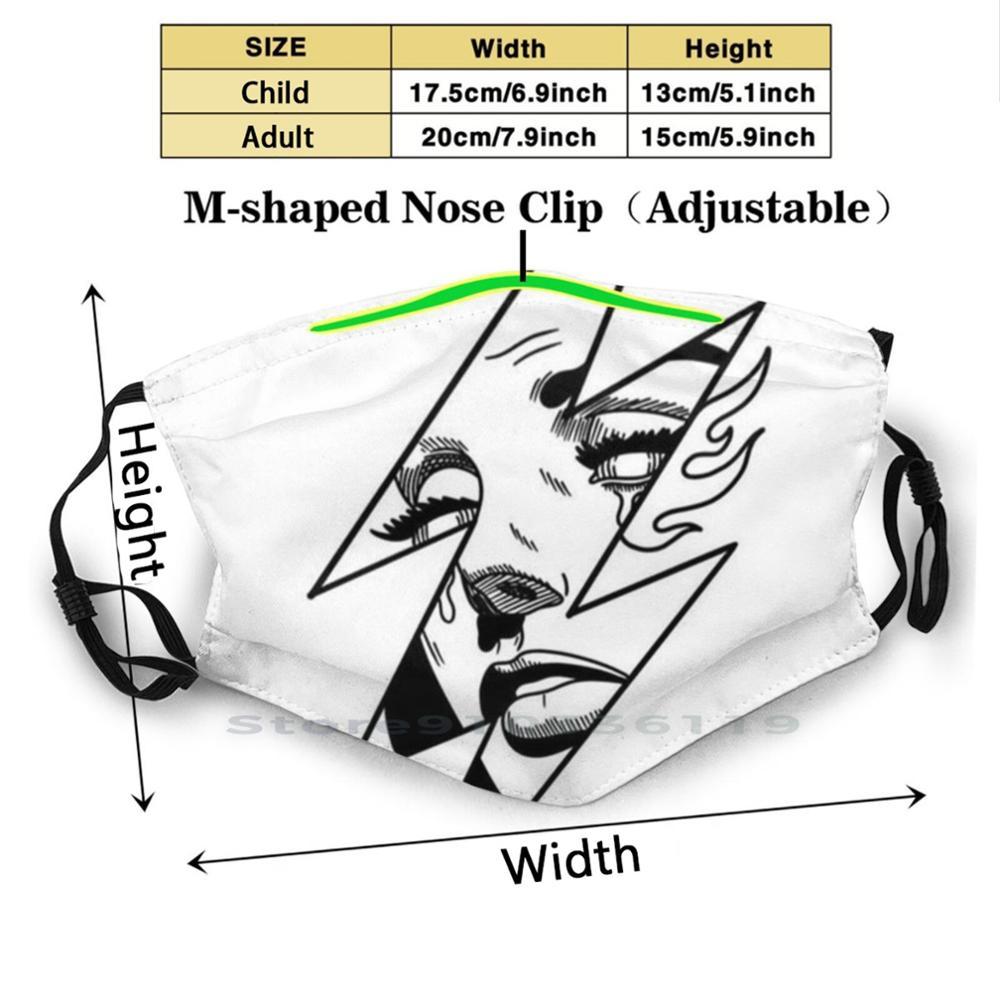 Изображение товара: Смешная моющаяся маска для лица с фильтром для девочек и взрослых и детей