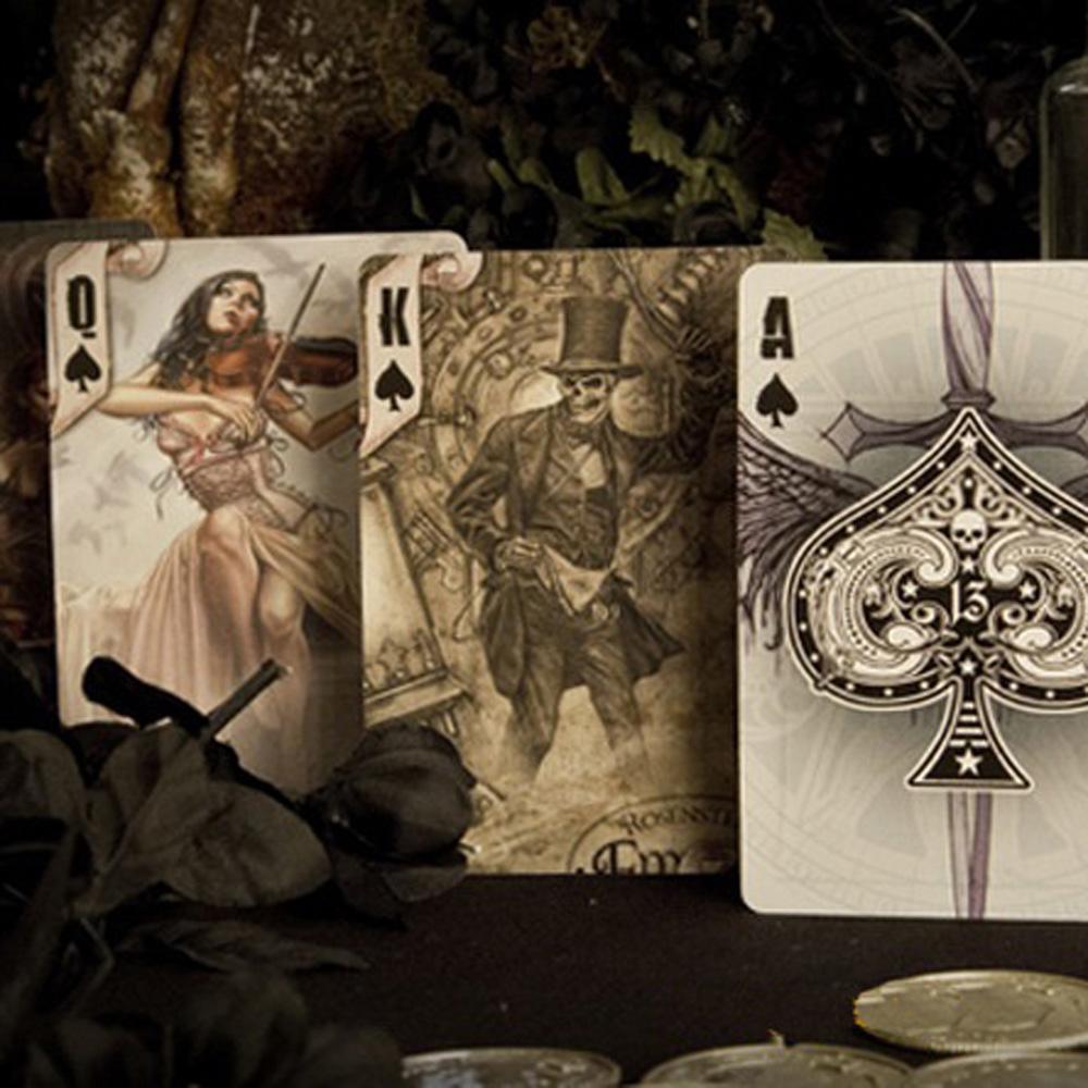 Изображение товара: 1 колода, велосипед, Алхимия, английские игральные карты, черная бумага, продвинутый покер, коллекция волшебных трюков, покер