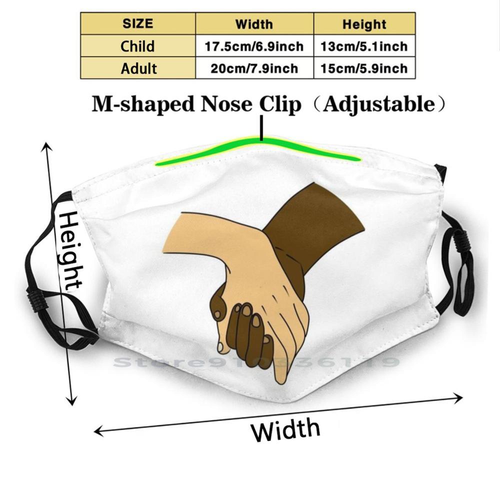 Изображение товара: Многоразовая маска для рта Pm2.5 с фильтром United Print, «сделай сам», для детей, для черных живых, маски United Color Race, Acab Black Lives