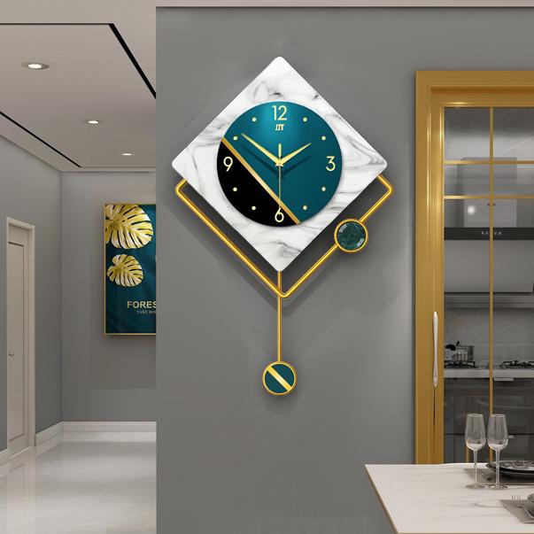 Изображение товара: Большие роскошные креативные настенные часы, большие настенные часы в скандинавском стиле для гостиной, современный дизайн, бесшумные часы для дома BA60WC