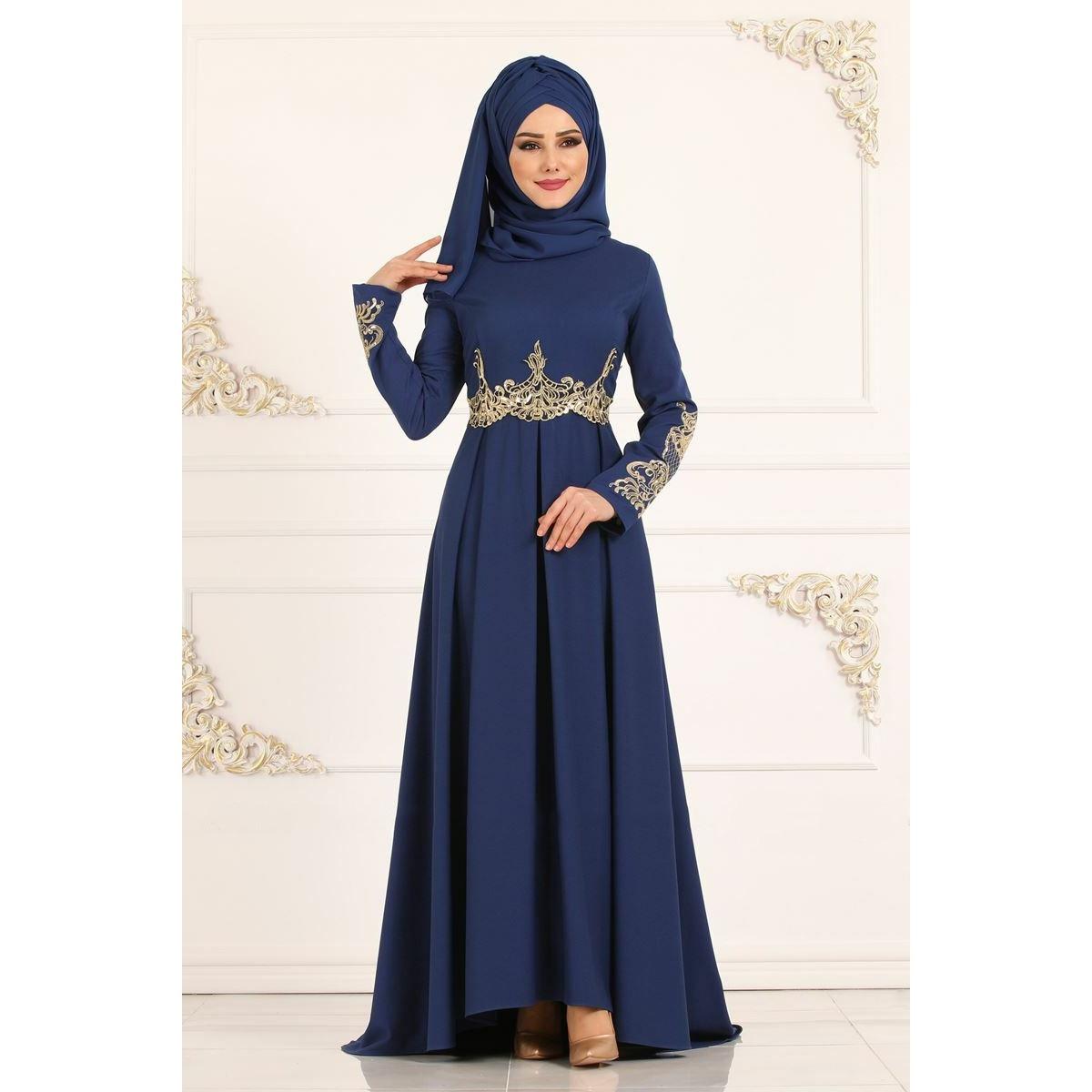 Изображение товара: Мусульманское платье Дубай, абайя, женское тонкое большое Просторное платье с аппликацией и длинным рукавом, мусульманская одежда, марокканский кафтан, вечерние макси платья 5XL