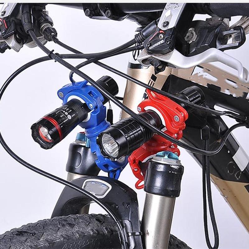 Изображение товара: Bicycle Light Bracket Bike Lamp Holder LED Torch Headlight Lamp Pump Holder Stand Mount Bracket Cycling Bike Accessories