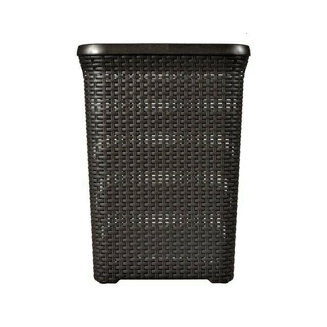 Изображение товара: Cesta de ropa pongotodo с tapa 60 Litros cesto Wengue mimbre rattan