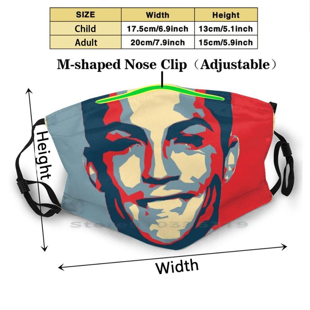 Изображение товара: Многоразовая маска для лица Криштиану Роналду из козы в стиле ретро