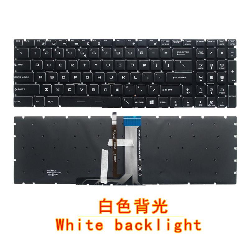 Изображение товара: Новая клавиатура для MSI GT62 GT62VR GT72 GT72S GT72VR GT73VR GS60 GL60 GP63 GS73 GS63 US с подсветкой