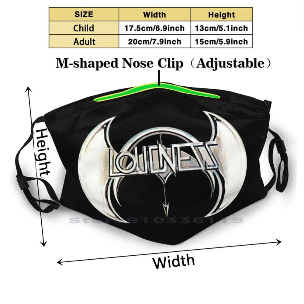 Изображение товара: Многоразовая маска с принтом lauобота, фильтр Pm2.5, детская маска для лица, 80S металлическая, тяжелый металл, 80S, жесткая, тяжелый металл, металлическая лента