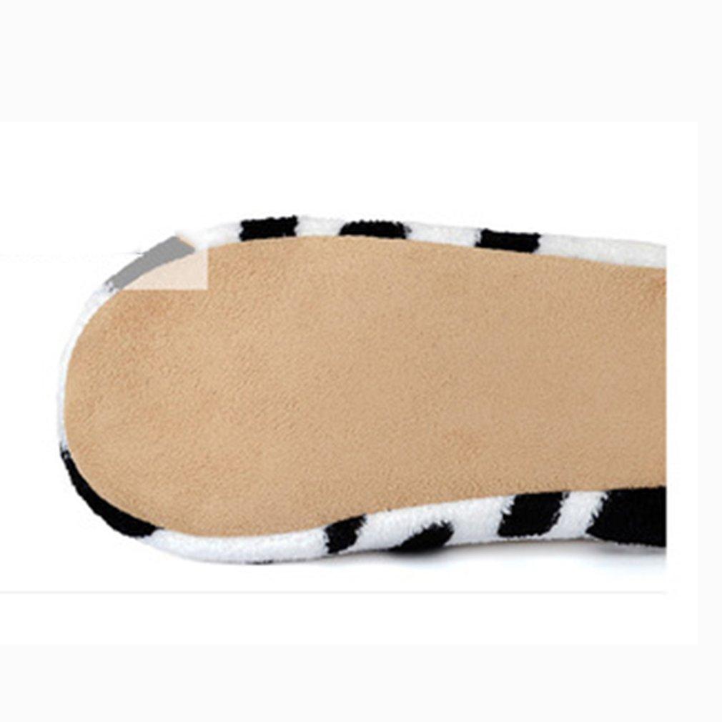 Изображение товара: Домашние теплые флисовые тапочки для девушек, зимние мягкие уютные ботинки с мультяшным рисунком, Нескользящие плюшевые слипоны, домашние тапочки