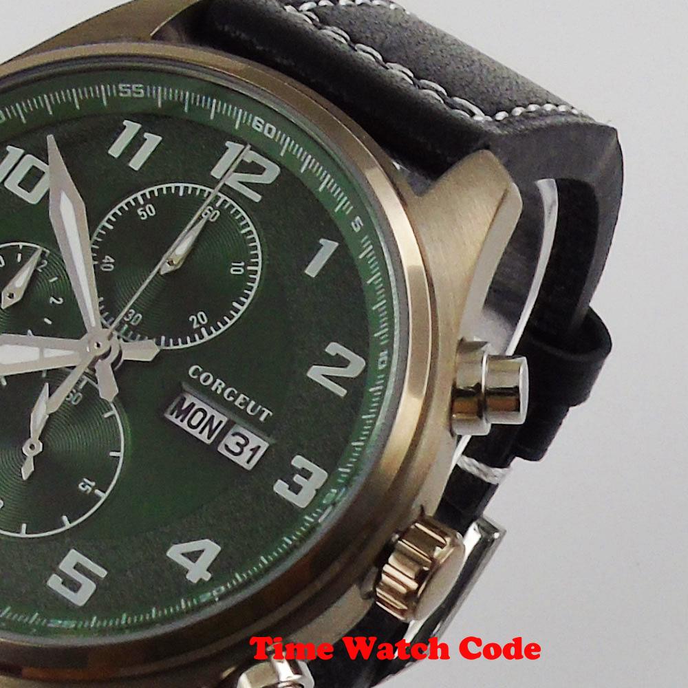 Изображение товара: Мужские кварцевые наручные часы с хронографом и календарем, 42 мм