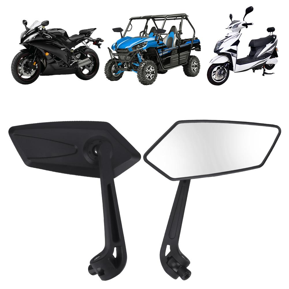 Изображение товара: Универсальные мотоциклетные зеркала заднего вида, черные регулируемые боковые зеркала, аксессуары для мотоциклов, для кафе-рейсера