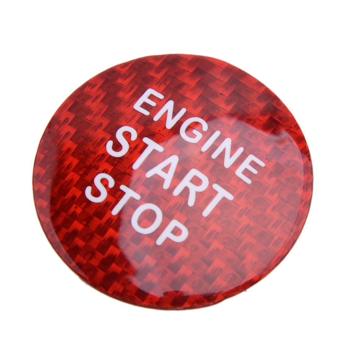 Изображение товара: 3 см красный карбоновый двигатель старт стоп кнопка зажигания Крышка отделка наклейка автомобиль подходит для Lexus IS ES GS NX RX LX RC RC-F