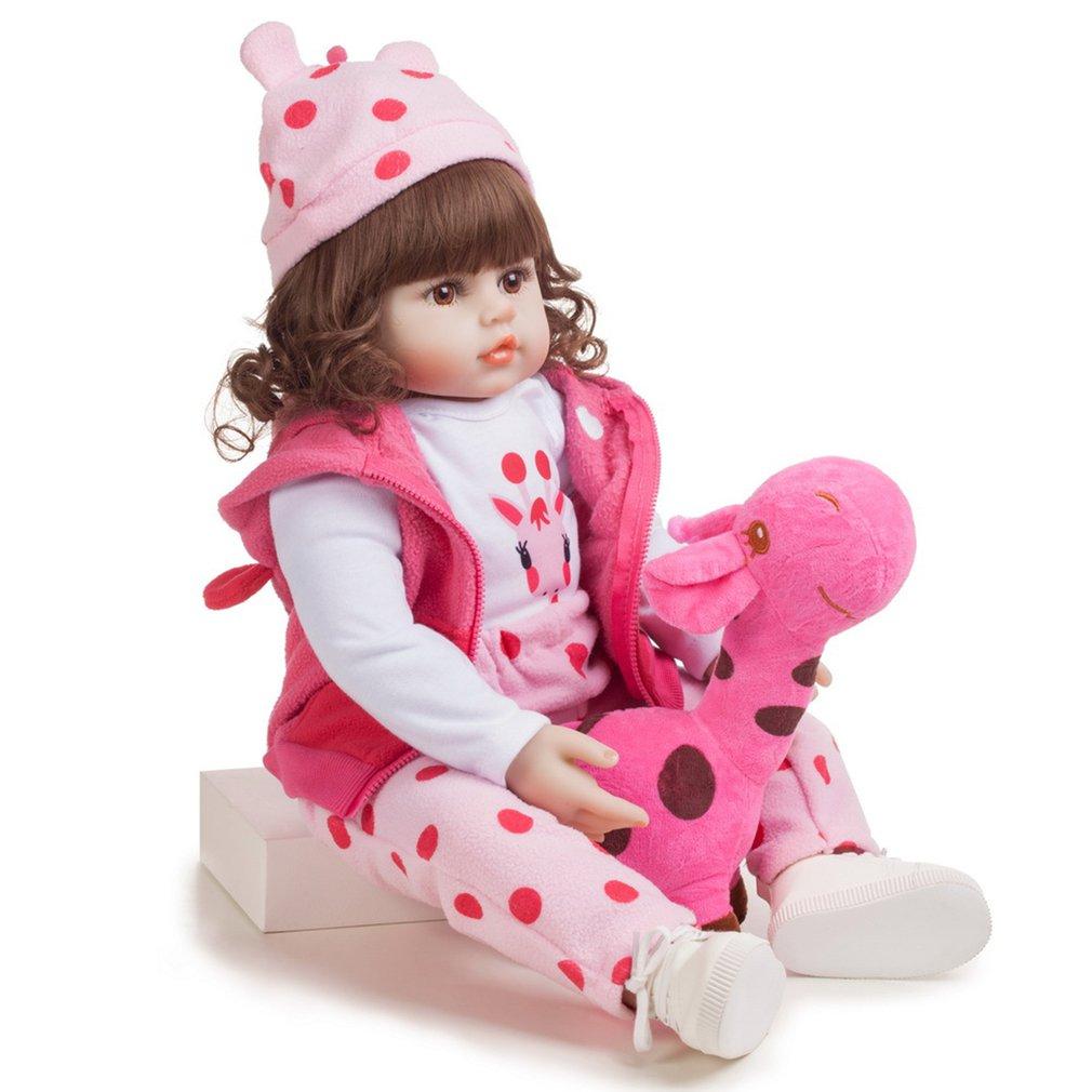 Изображение товара: Кукла реборн силиконовая для детей, изысканная виниловая Кукла-младенец, Реалистичная принцесса, подарок на день рождения, 48 см