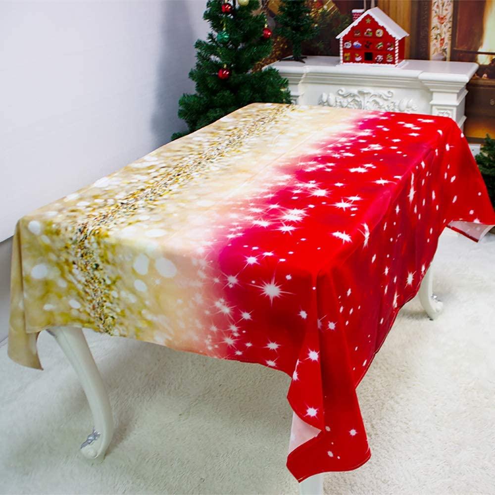 Изображение товара: Рождественская скатерть-скатерть 106x60 дюймов-скатерть моющаяся-Рождественская гирлянда