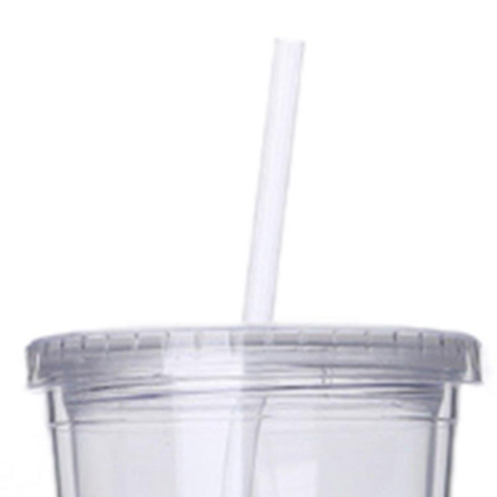Изображение товара: Дорожная портативная чашка 650 мл с соломинкой, Спортивная Женская бутылка для воды, герметичная чашка, двухслойная пластиковая велосипедная бутылка