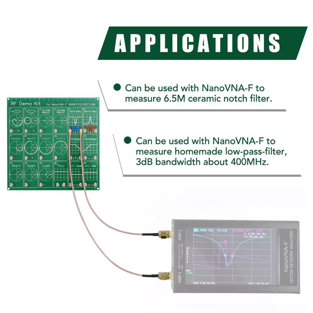 Изображение товара: 2020 радиочастотный демо-набор для NanoVNA VNA, радиочастотная тестовая плата, Векторный сетевой тест-фильтр/аттенюатор, бесплатная доставка