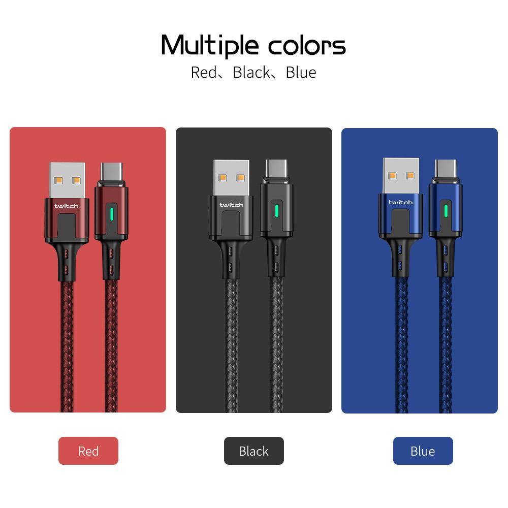 Изображение товара: Магнитный кабель Twitch, Micro USB, Type-C, для iPhone Xr, Samsung, Huawei, Xiaomi, 3,0
