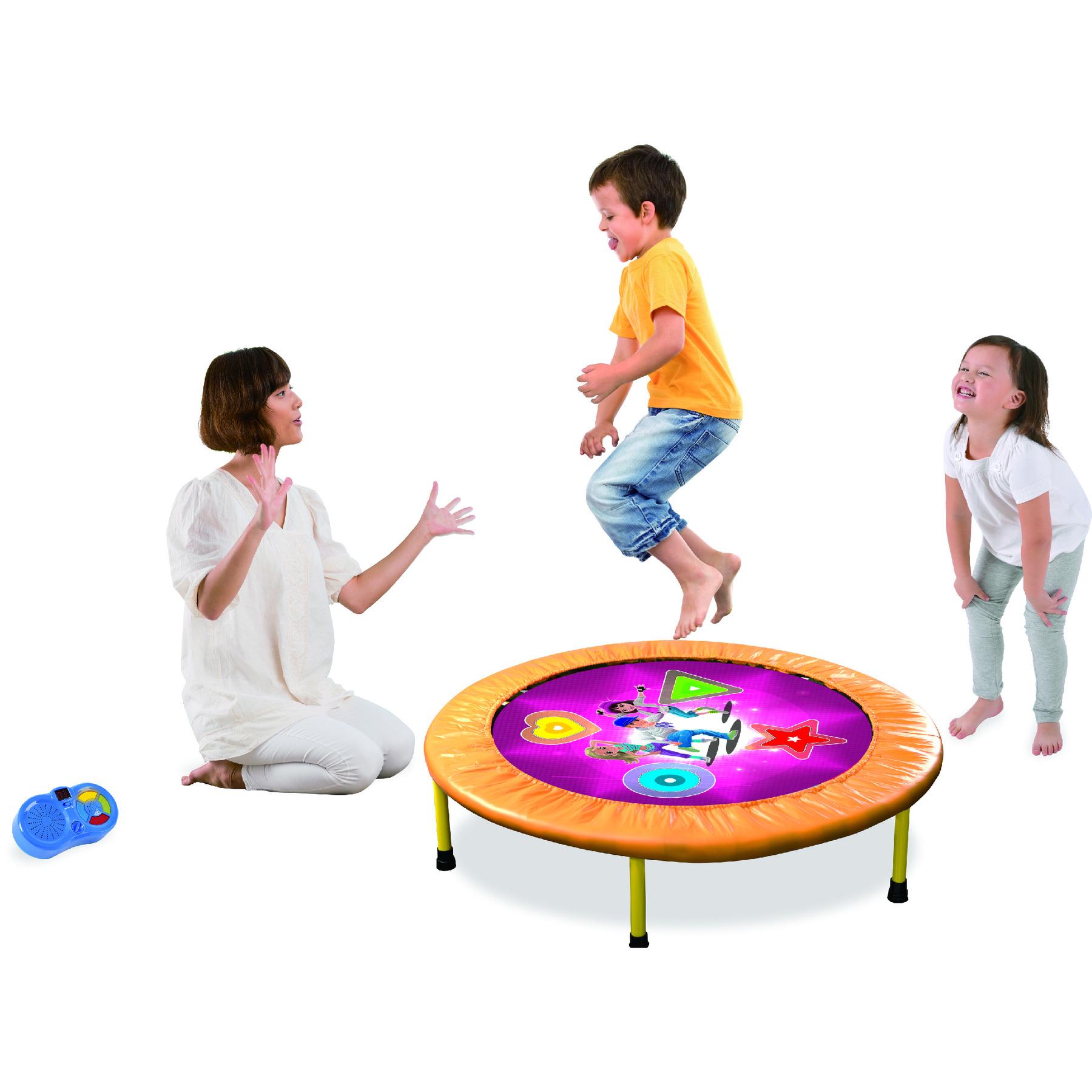 Изображение товара: Батут Интерактивная: мини батут Танцы розовый (заказ детский батут для прыжков и Танцы-игровых ковриков)