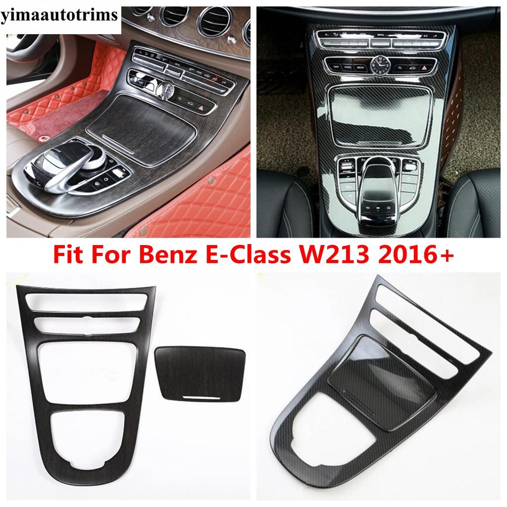 Изображение товара: Декоративная панель для коробки передач Mercedes Benz E-Class W213 2016-2021, аксессуары из углеродного волокна ABS