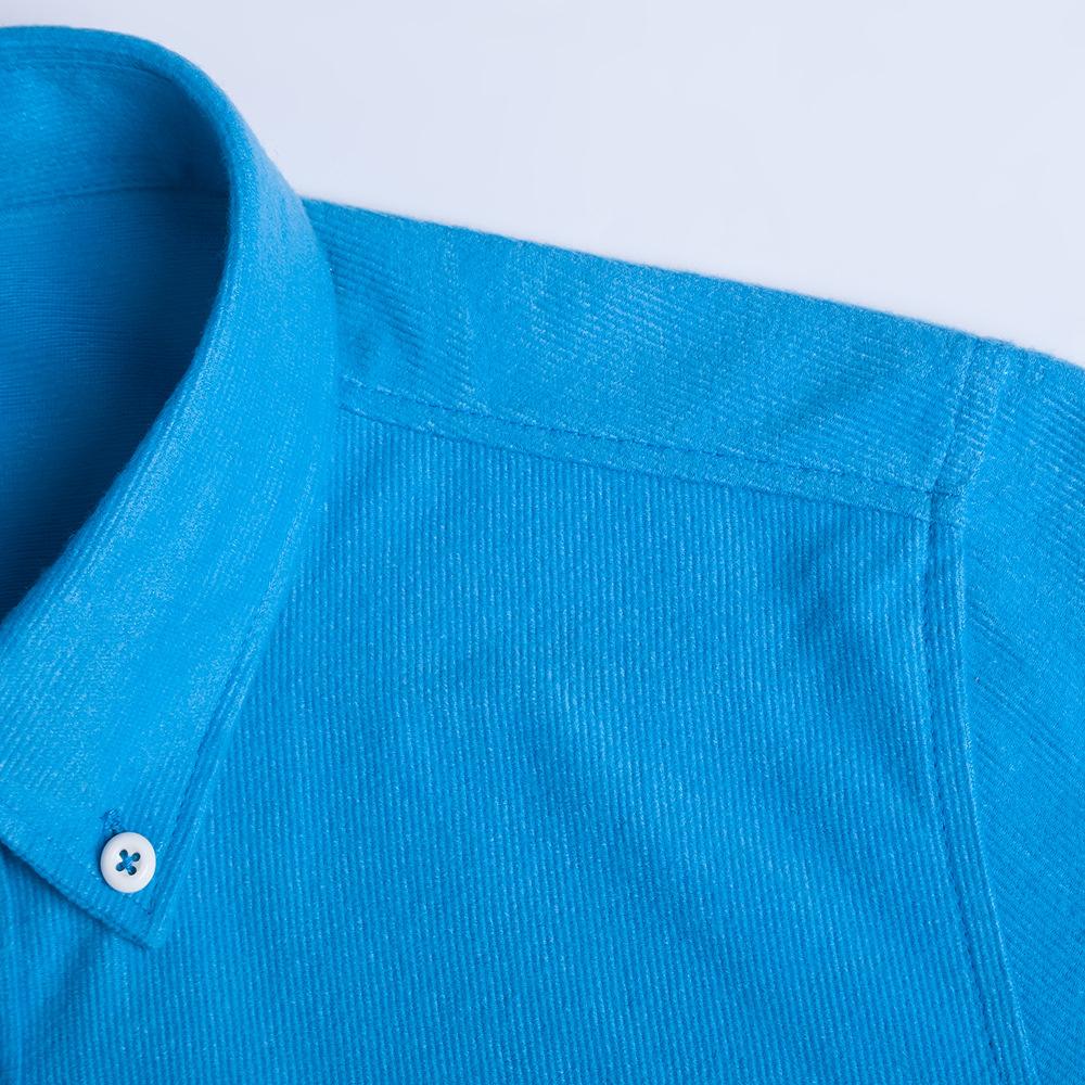 Изображение товара: Рубашка мужская повседневная, Вельветовая рубашка с длинным рукавом, белый тёмно-синий бордовый черный цвет, Hemden Herren, в стиле смарт-кэжуал, на лето
