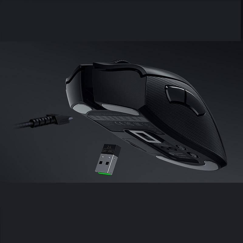 Изображение товара: Беспроводная игровая мышь Razer DeathAdder V2 Pro, Bluetooth, гиперскоростная беспроводная мышь с лучшей в своем классе эргономикой