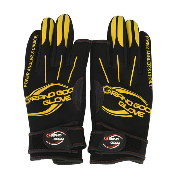Изображение товара: Рыбацкие перчатки Ryojin с тремя пальцами, зимние спортивные перчатки для занятий спортом на открытом воздухе, водонепроницаемые и теплые перчатки для Rock Fishing Road