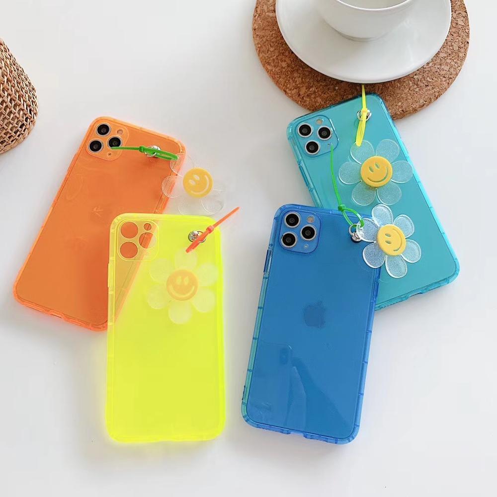 Изображение товара: Корейский цветочный кулон карамельных цветов чехол для телефона для iPhone11 XSMAX 78PLUS SE2020 XR, тонкий чехол, защита корпуса