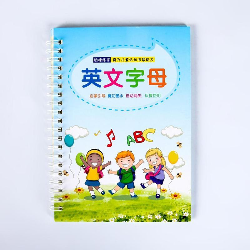 Изображение товара: Модная детская тетрадь для дошкольников, многоразовая детская тетрадь с числами, развивающие игрушки, детская 3d-тетрадь для каллиграфии J5N4