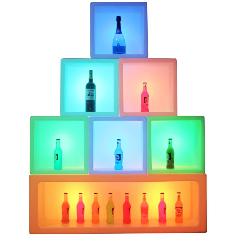 Изображение товара: New led bar furniture colorful changed Rechargeable wine cabinet Waterproof glowing display case kTV disco party decorations