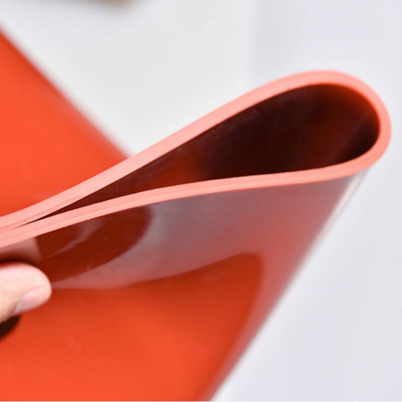 Изображение товара: Красный, черный, прозрачный силиконовый резиновый лист, коврик, высокая термостойкость, 100% чистый силиконовая резина, коврик 500x500 мм