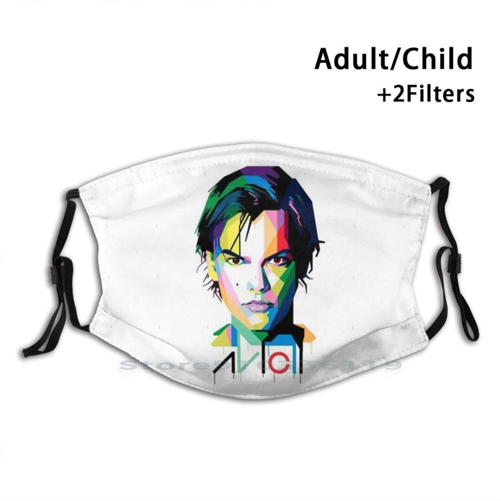 Изображение товара: Музыкальный дизайн Avicii, Пылезащитный фильтр, смываемая маска для лица, для детей, Avicii Music Ultra Dj Edm Dubstep Song Tim Berg Ling Producer Life