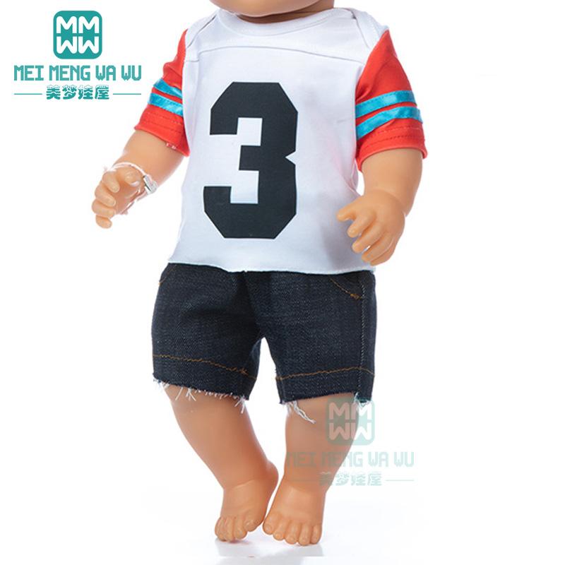Изображение товара: Кукольная одежда, модная Домашняя одежда, спортивная одежда, юбки для игрушек 43 см, кукла-Новорожденный, подарок для американской куклы 18 дюймов для девочки