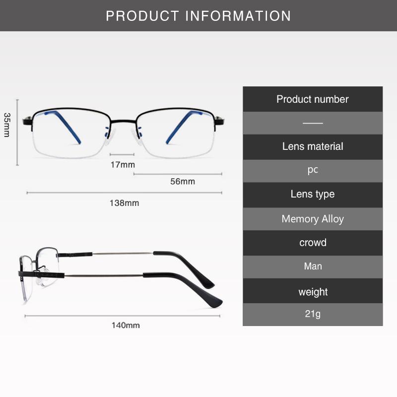 Изображение товара: Мультифокальные очки для чтения, с металлической оправой и защитой от ультрафиолета
