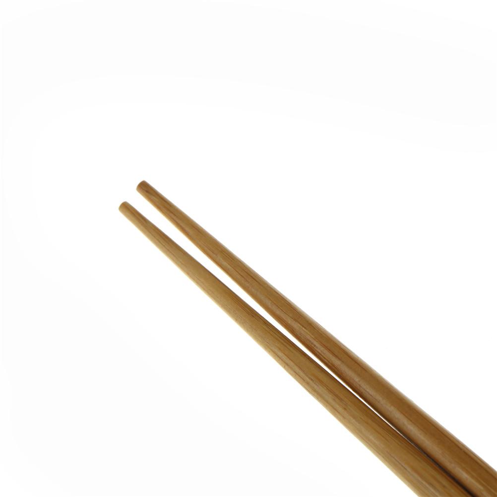 Изображение товара: Ручная работа, натуральные волнистые деревянные палочки для еды, здоровые китайские палочки для еды, многоразовые палочки для суши Хаши, подарочная посуда 24 см