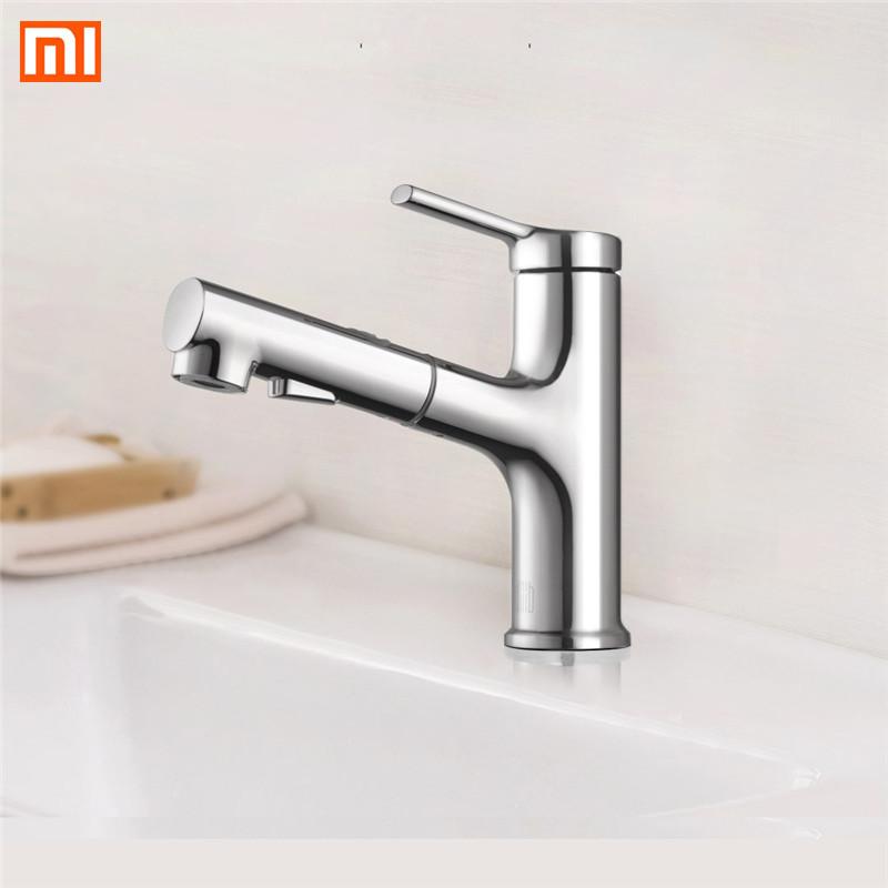 Изображение товара: Смеситель Xiaomi Youpin Dabai с умным управлением, кран из нержавеющей стали для ванной комнаты, кухни, горячей и холодной воды