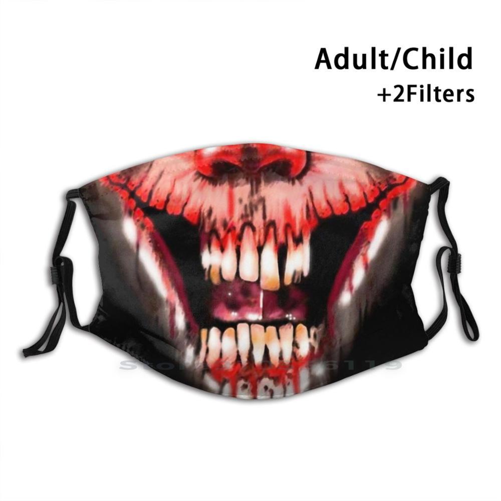 Изображение товара: Клоун рот для взрослых детей моющаяся смешная маска для лица с фильтром фильм ужасов фильмы кино ужас фильм ужас Ганнибал