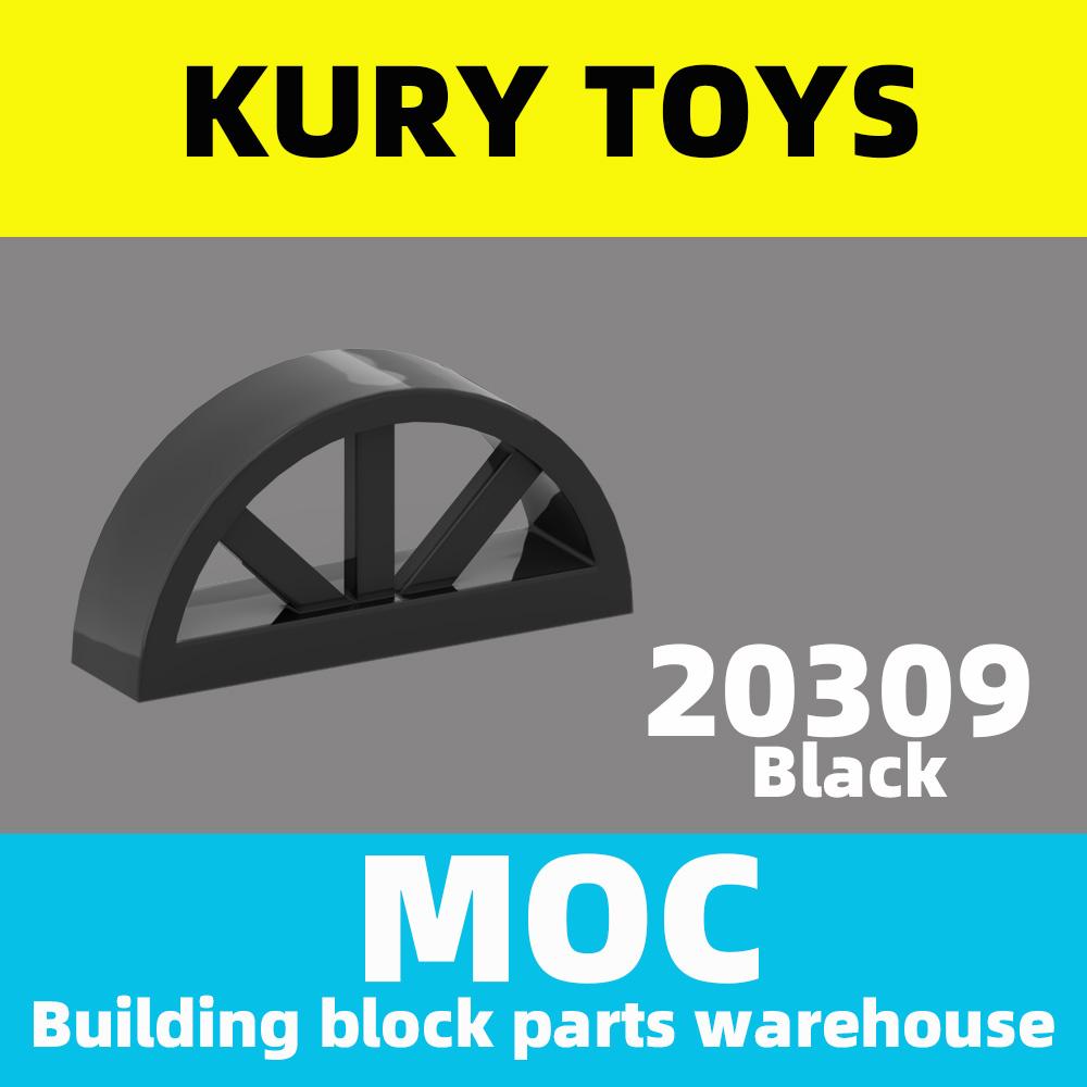 Изображение товара: Kury Toys DIY MOC для 20309 100 шт. строительных блоков, детали для окна 1x4x1 2/3 со шпулей, закругленный верх для игрушечного кирпича