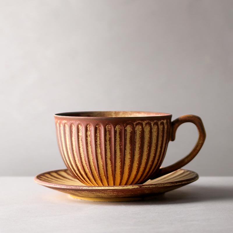 Изображение товара: Креативная кофейная чашка Jaoan, фарфоровая чашка и блюдце, Набор домашних чашек для молочного чая, чайная посуда Kahve Fincan Takimlari, керамическая чашка AC50CK