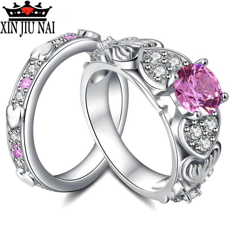 Изображение товара: Женское Обручальное кольцо в форме сердца, с кристаллами
