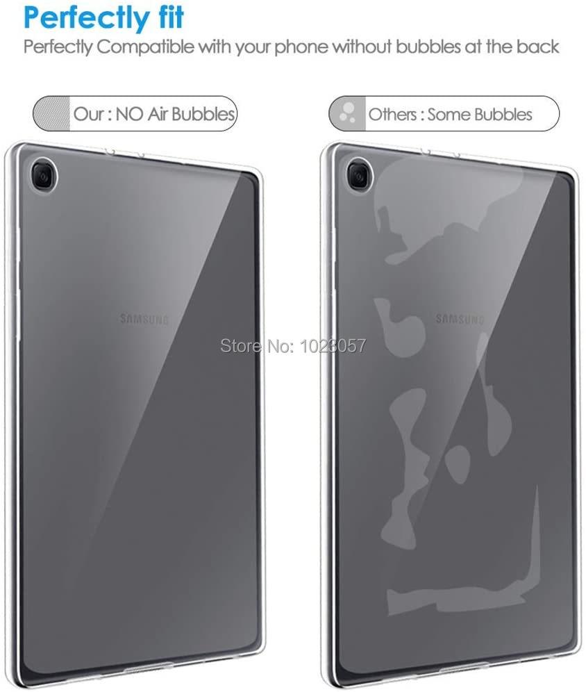 Изображение товара: Чехол для Samsung Galaxy Tab S7, 11 дюймов, SM-T870 T875, противоскользящий мягкий силиконовый защитный чехол из ТПУ для Galaxy Tab A7, A7 Lite, 8,7 дюйма