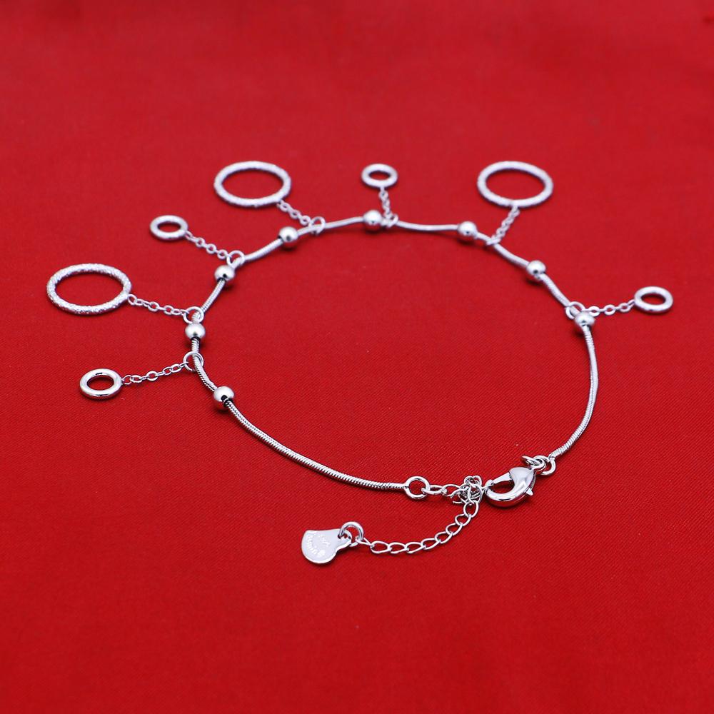 Изображение товара: Женские ножные браслеты на лодыжку, простые ювелирные украшения из стерлингового серебра 925 пробы