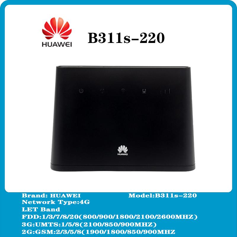 Изображение товара: Разблокированный новый Huawei B311 B311s-220 3G 4G LTE CPE маршрутизатор беспроводной Мобильный Wi-Fi 4g беспроводной маршрутизатор PK B310