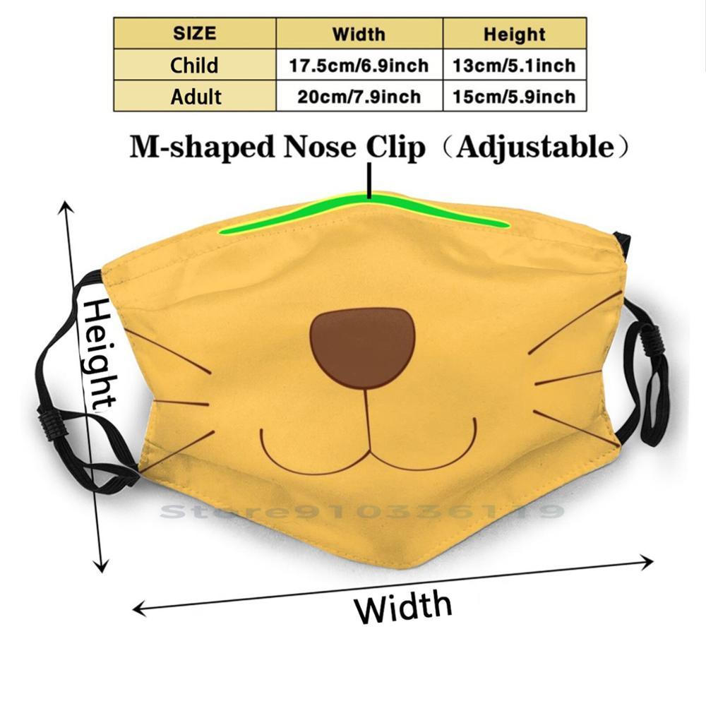 Изображение товара: Милая улыбающаяся дневная многоразовая маска для лица с фильтрами детская улыбающаяся кошка для мамы для отца для лучшего друга для Bf
